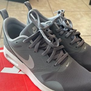 Gray nike shoes